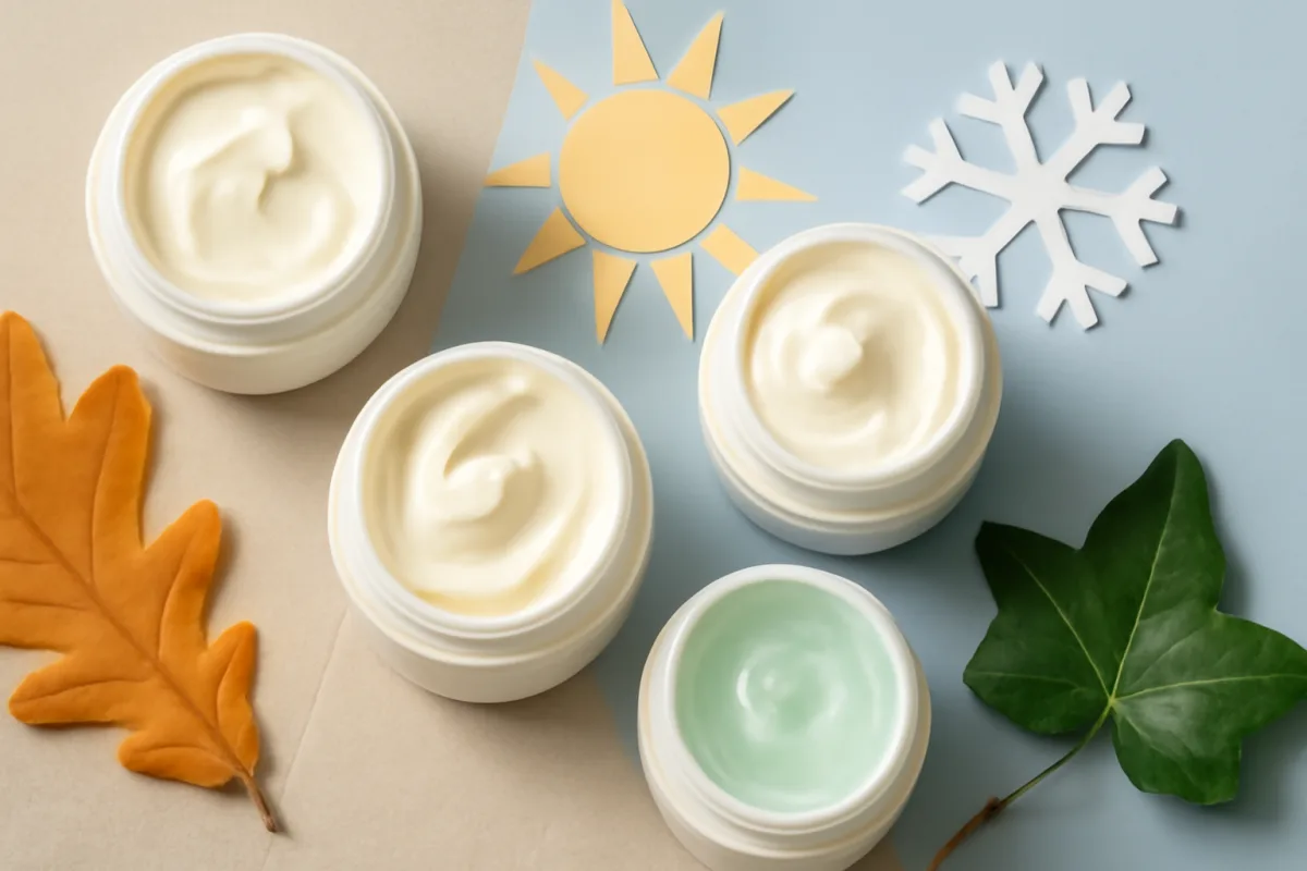 Texture della crema viso in base alla stagione: quando cambiarla e perché